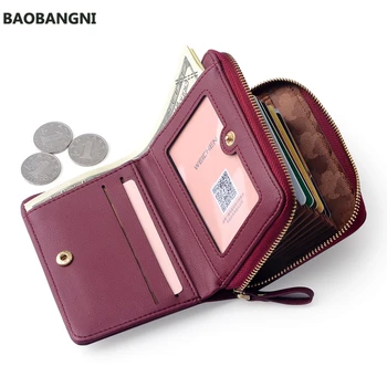 

Large Capacity Women Card Wallet Zipper Concertine Fold Credit Card Holder Extendable ID Cards Purse Ladies Female Bags