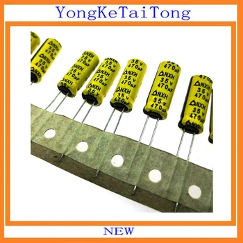 

10PCS 35V 470UF NXH 105c 35V470UF 470UF35V 8x20MM Capacitor