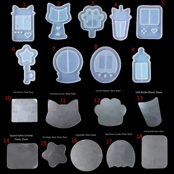 

new Quicksand Cat Paw Game Console Epoxy Resin Silicone Mold DIY Jewelry Making resin molds Pendant Tools