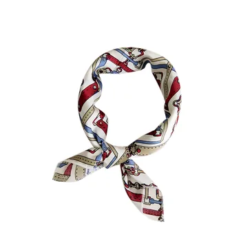 

Fashion Women Square Head Scarf Wraps Scarves Printed Kerchief Neck Scarf