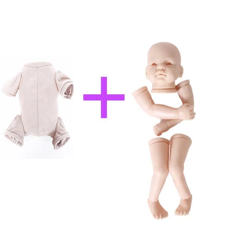 

dk-75 with body reborn doll kits vinyl unpainted blank kit soft vinyl silicone reborn DIY accessories real gentle touch toys