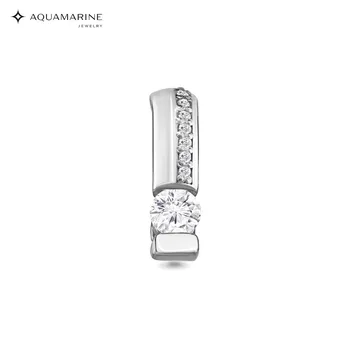 

Suspension classical AQUAMARINE with cubic zirconia, cubic zirconia swarovski, Silver 925
