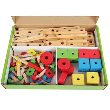 

1 Set Assembled Toy Practical Creative Durable Funny Educational Toy Dismantled Toy Nut Set Toy DIY Toy