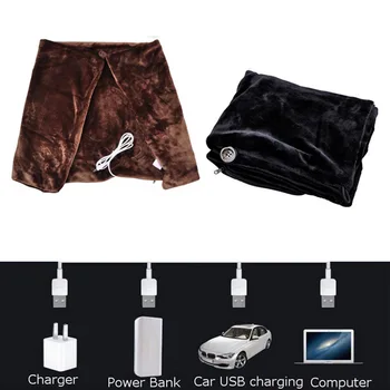 

USB Soft Heated Shawl Winter Electric Warming Neck Shoulder Heating Blanket Pad PR Sale