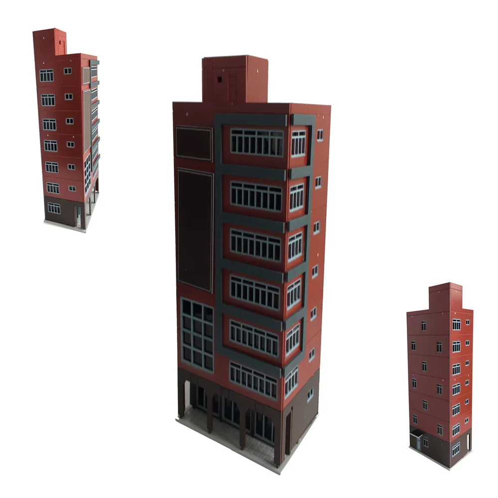 1:144 N Scale Outland Models Train Railway Trade Skyscraper Building Shopping Center Toy - Image 2