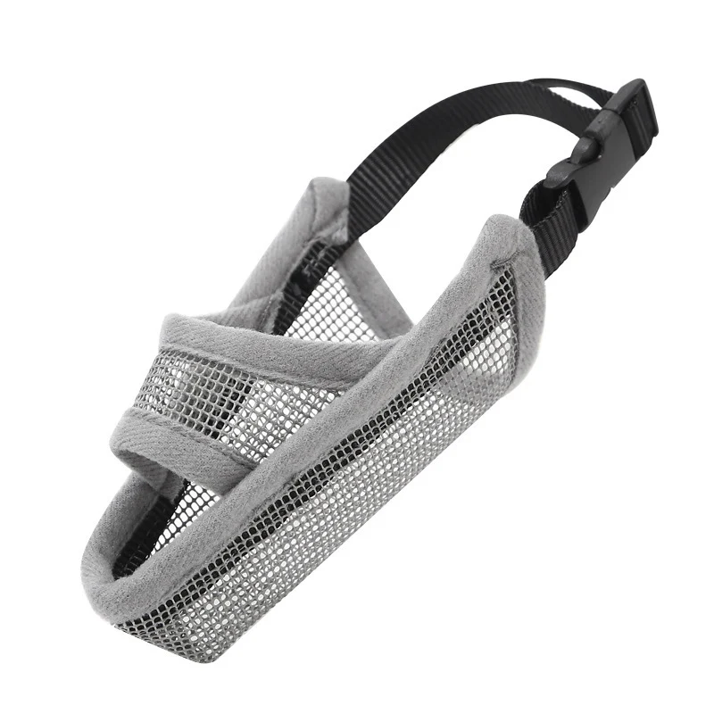 gray Dog Muzzle 1 шт собачий рот мордочка для маленьких средних и больших собак дышащая собачий рот мордочка анти намордник против лая, укусов жевательные собачьи мордочки аксессуары для домашних животных - Цвет: gray Dog Muzzle