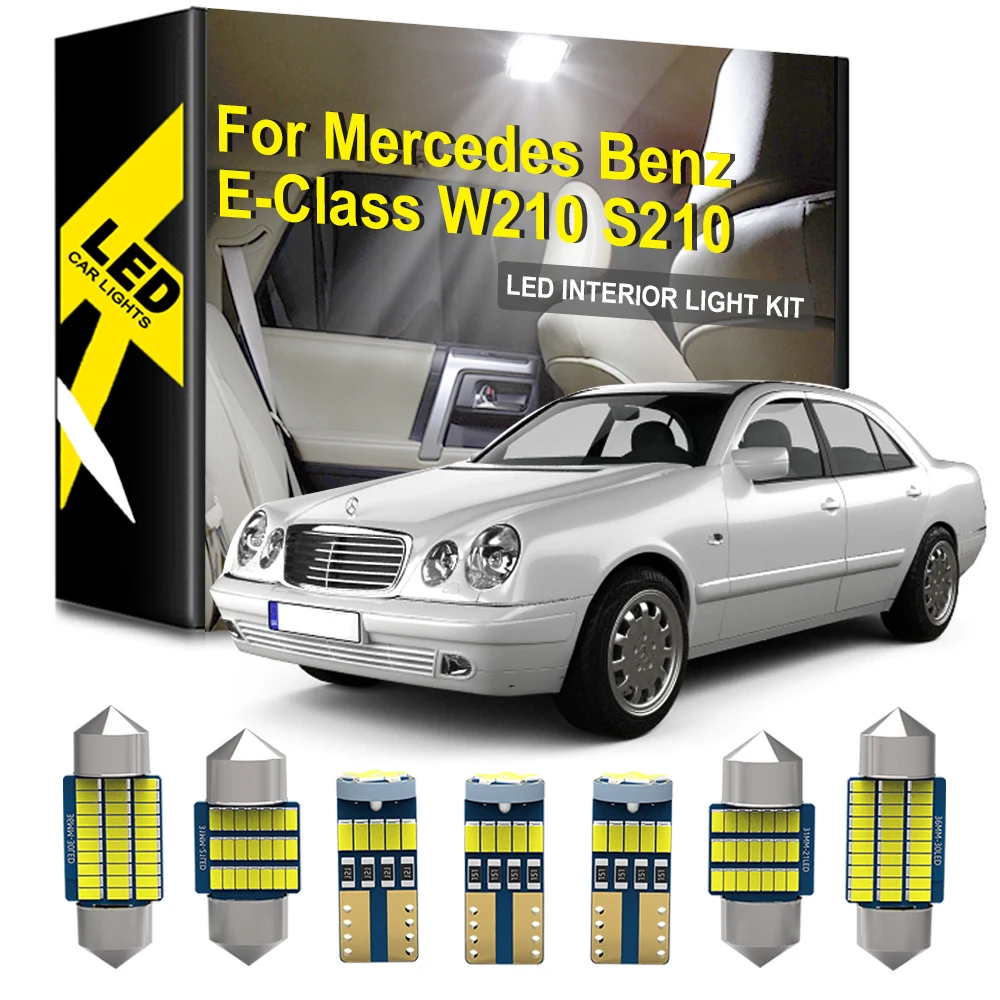 KAMMURI 19 шт. комплект светодиодного освещения для салона Mercedes Benz E class W210 S210 E220 E240 E270