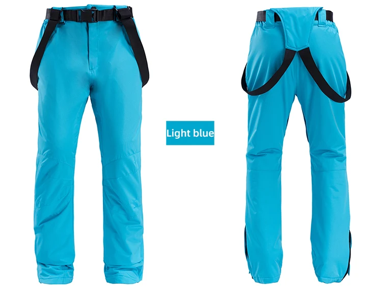 Черный камуфляж, лыжи куртки и брюки мужской лыжный костюм Сноубординг наборы теплый ветрозащитный водонепроницаемый для снежной улицы зимняя одежда - Цвет: Lake blue
