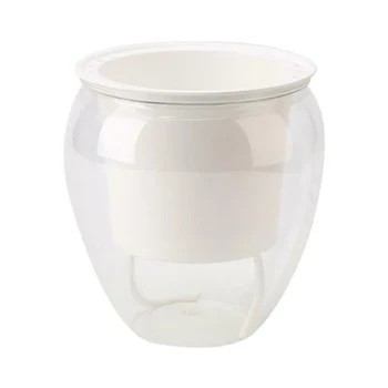 

1x Plastic Self-watering Plant Flower Pot Planter House Garden Decor Large Small