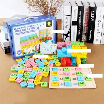 

HobbyLane 200 PCS/Set Children Wooden Toy Dominoes Building Blocks Educational Puzzle Toy