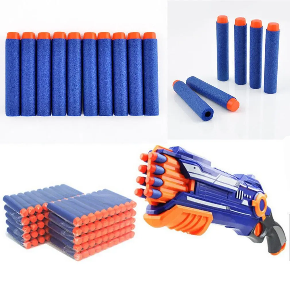 50 шт./100 шт./компл. для пуль NERF мягкие пустотелые Сменные пули из ЭВА с губчатой