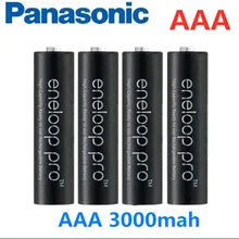 Panasonic eneloop Первичная батарея Pro AAA 3000 мАч 1,2 в Ni MH Подогрев зарядная батарея