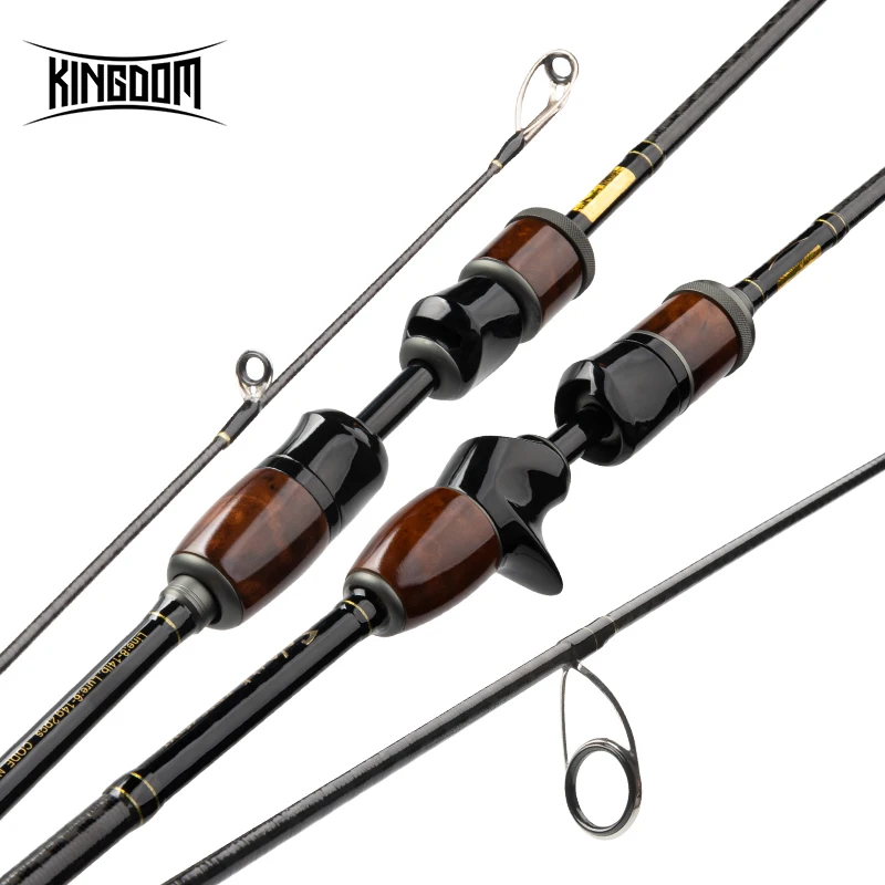 

Kingdom SOLO Carbon Spinning 1.95m 2m Fishing Rods With FUJI Reel Seat And Aluminum Oxide Guides Casting Fast Action Travel rods