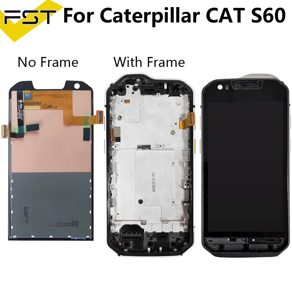 Kopen 4.7inch Voor Caterpillar CAT S60 Lcd scherm + Touch Screen Digitizer Vergadering met Frame Vervangende Onderdelen + Gereedschap