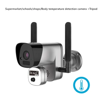 Online 1080P Digitalen Bildschirm Smart Körper Temperatur Messung Infrarot Thermische Imager Kamera Fieber Hohe Temperatur Alarm Mit Stativ