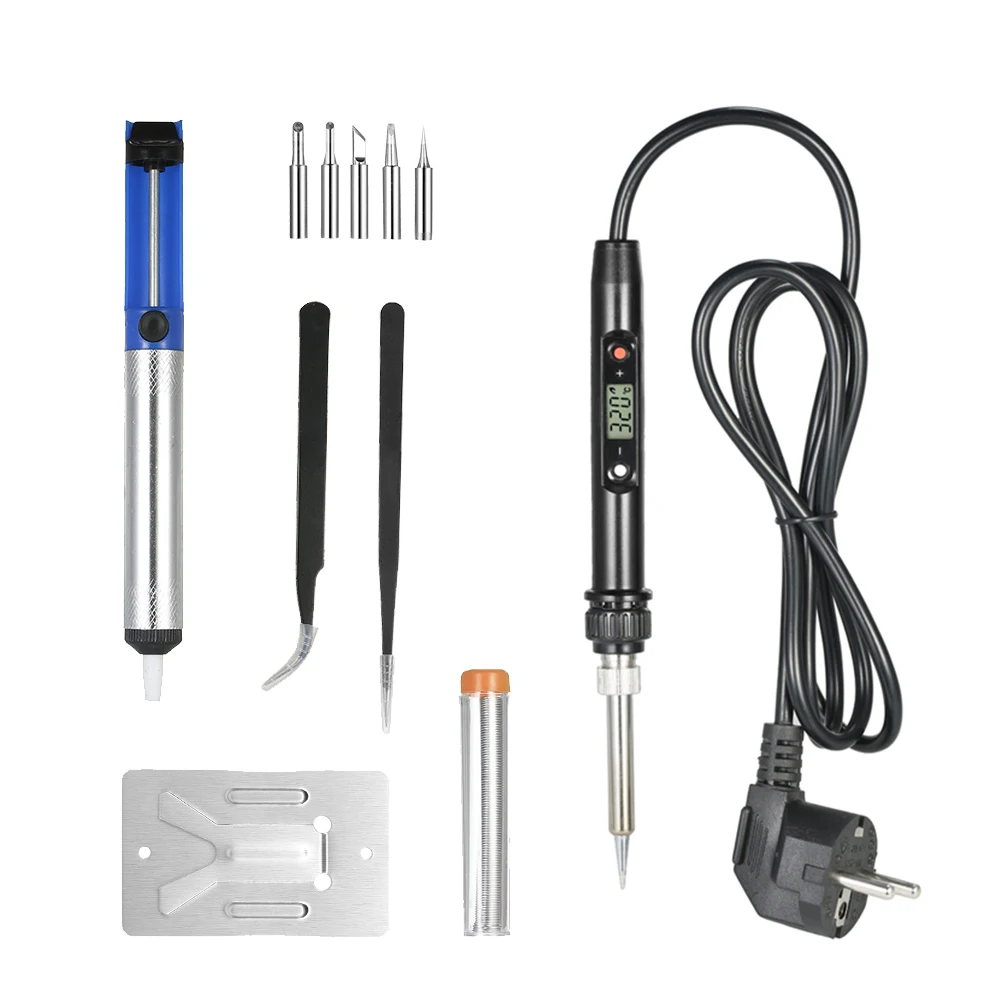 

80W Electrical Soldering Iron Rework Welding Gun Temperature Adjustable Electric Soldering Iron Lead-free Mini Soldering Station