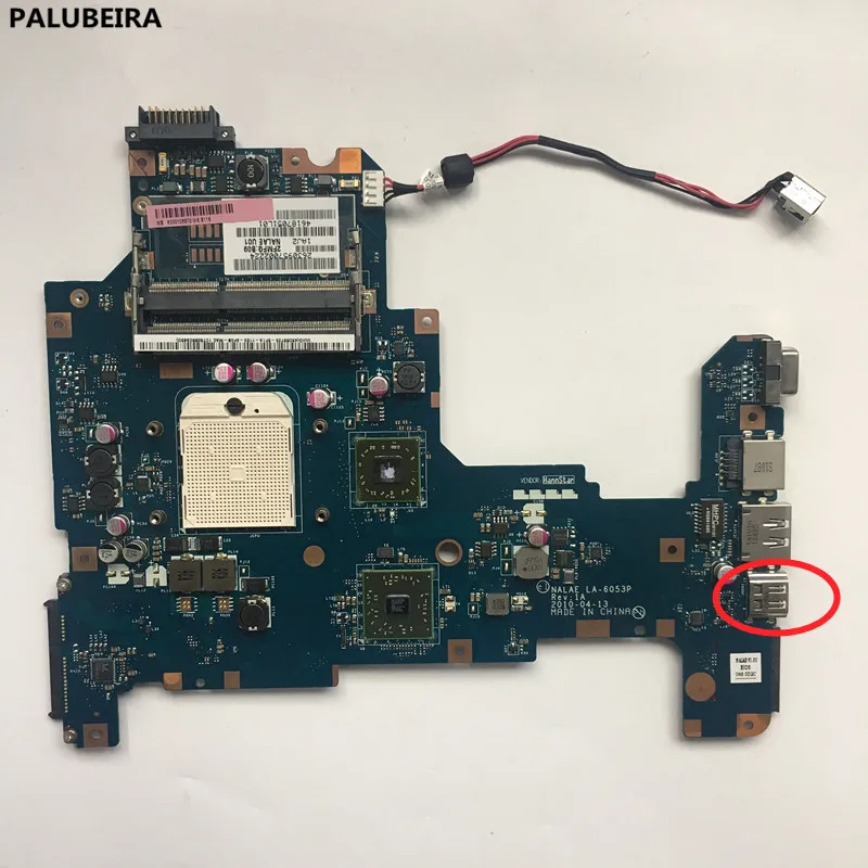 PALUBEIRA K000103970 материнская плата для ноутбука Toshiba Satellite L670D L675D материнская плата LA-6053P ноутбука с HDMI портом протестирована