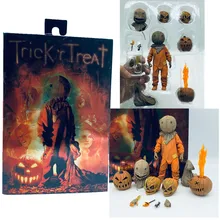 12 см NECA Trick R Treat Сэм одет с сумкой леденец фигурка Хэллоуин игрушечные тыквы Рождественская кукла, подарок