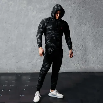 

Cotton 2018 New Autumn Men Hoodies Sweatshirt Fashion Camouflage Military Tracksuit Casual Pullover Male Hooded