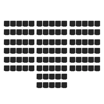 

100pcs Tubing Plug Square Durable Sturdy Prime Tube Bung End Cap for Table