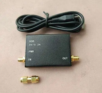 set Простой усилитель спектра, LNA, 25 M-6G 20DB 5V источник питания для улучшения чувствительности на входе - Цвет: set