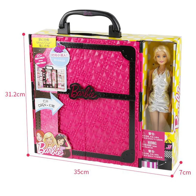 30cm Original Barbie Doll Fashion Barbie Ultimate Closet Clothing Costume Suit Giftset Barbie Accesseries Princess Toy X4833