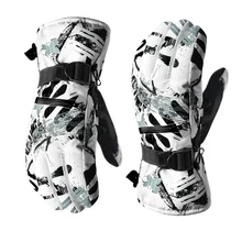 Лыжные Сноуборд мотоциклетные перчатки Зимние перчатки ветрозащитные водонепроницаемые мужские и женские снежные рукавицы с функцией сенсорного экрана