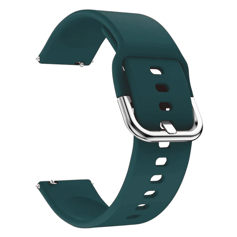 Dark green BOORUI спортивные Amazfit ремень для samsung Galaxy часы активное ремешок 20 мм 22 ремешок для наручных часов mm заменить Смарт ремешок на запястье - Цвет: Dark green