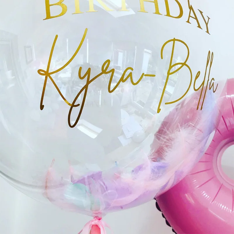 Macaron Feather Bobo Balloons 5