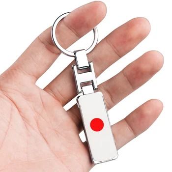 

Japanese Flag Emblem Car Keychain Keyring Gift Japan Key Chain Ring for KAWASAKI SUZUKI Honda Toyota Nissan Mazda Mitsubishi
