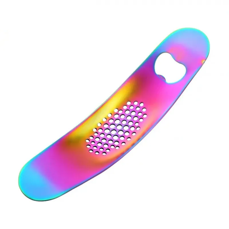 Colorful-A Нержавеющая сталь пресс для чеснока дробилка кухонная утварь кухонные гаджеты креативная открывалка для пивных бутылок Инструменты для фруктов и овощей - Цвет: Colorful-A