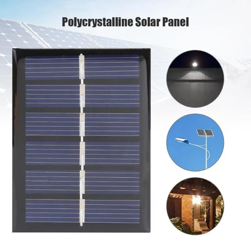 Портативное зарядное устройство 0,3 Вт 3 в с солнечной панелью 65x48 мм Мини Солнечная батарея своими руками модуль солнечного зарядного устройства