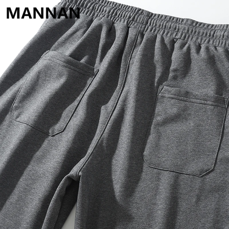 MANNAN свободные спортивные штаны для отдыха мужские модные уличные повседневные хлопковые Лоскутные мужские брюки s