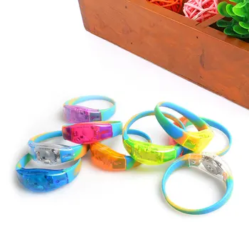 

Voice Activated Sound Control LED Luminescence Camouflage Bracelet Wristband