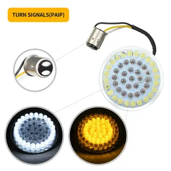 

Front Turn Signal Lights Turn Signal Lights Inserts Lens LED 1157 Top Sale