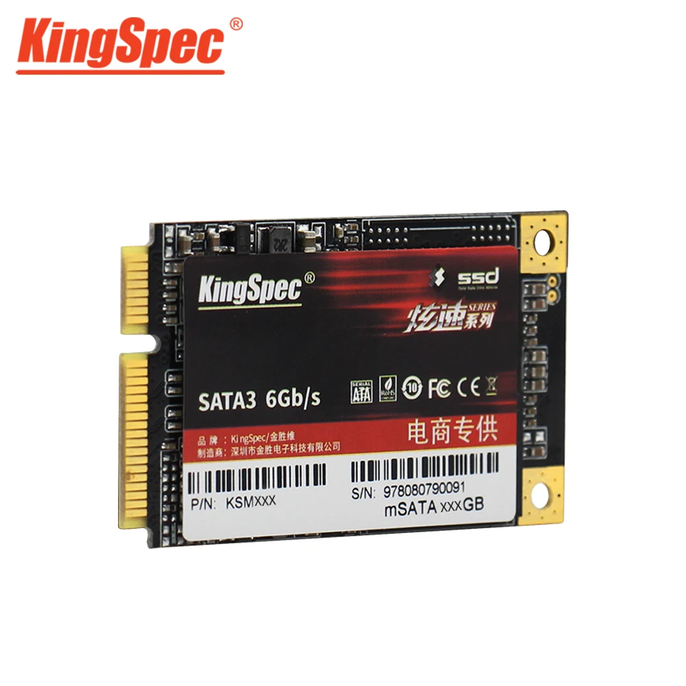 KingSpec mSATA SSD твердотельный жесткий диск SATA III 128 ГБ 256 512 1 ТБ 2 ssd для ноутбука нетбук