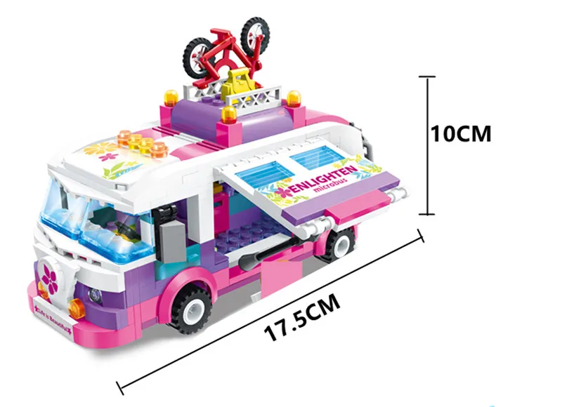 Дешево 314 шт., город, девочка, принцесса, автобус, автомобиль, строительные блоки, наборы, друзья, фигурки, кирпичи, Playmobil LegoINGLs, игрушки для детей