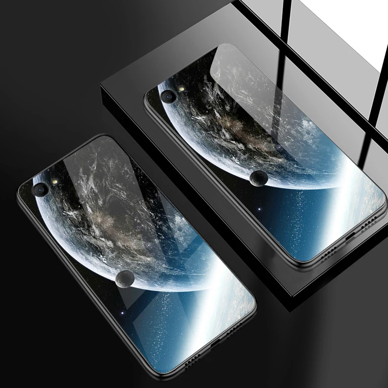 Противоударный чехол для телефона для OPPO R15X R17 Pro A39 A3S A57 A59 A7X A9 закаленное Стекло крышка Reno10x зум F1S F9 F11 найти K1 ракушками - Цвет: W196