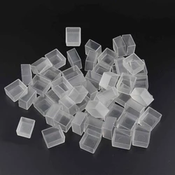 Set of Empty 2ml Plastic Paint Pans in White/Transparent for Watercolor & Acrylics (25/50/100 Pieces) (50pcs 2ML Clear)