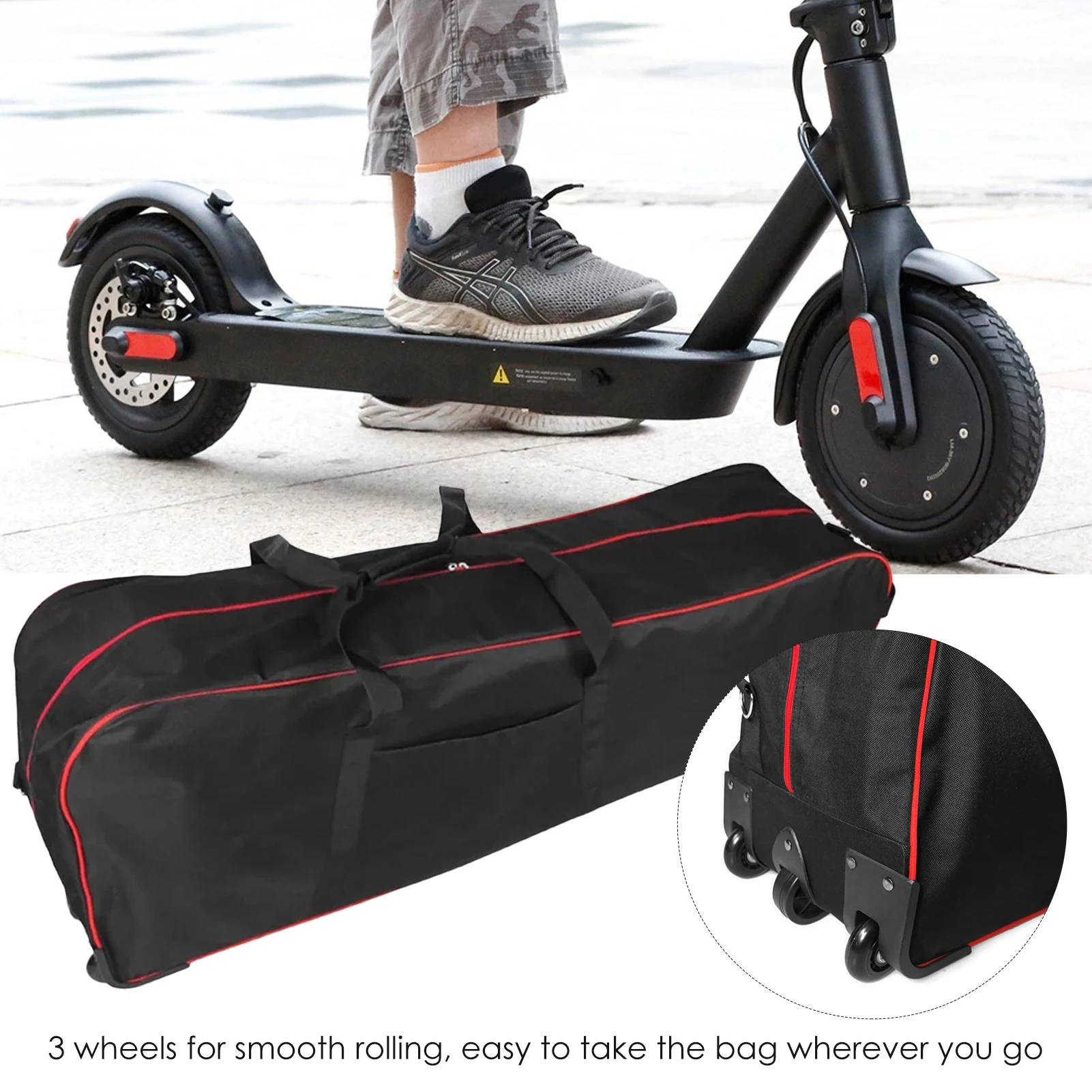 Scooter Carry Bag Large Capacity Foldable For 10 Inch Foldable Electric