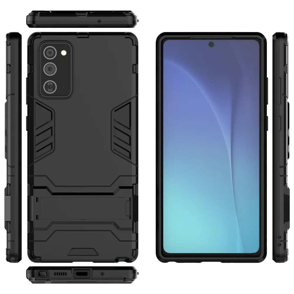 Custodia Per Cavalletto Per Samsung Note 20 Custodia Ultra 5G Armatura Antiurto Tpu + Pc Custodia Rigida Per Galaxy Note 20 Note20 20 Ultra Coque
