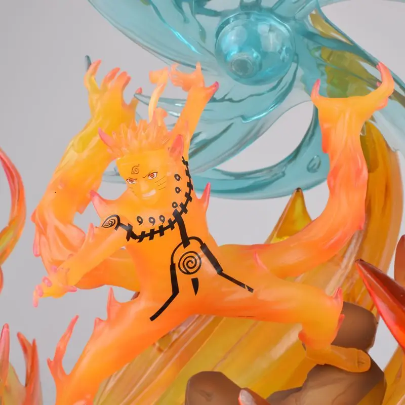 Изысканное качество аниме модель кьюби Наруто Shippuden GK рисунок спираль Shuriken Действие ПВХ 35 см Статуя Коллекционная игрушка