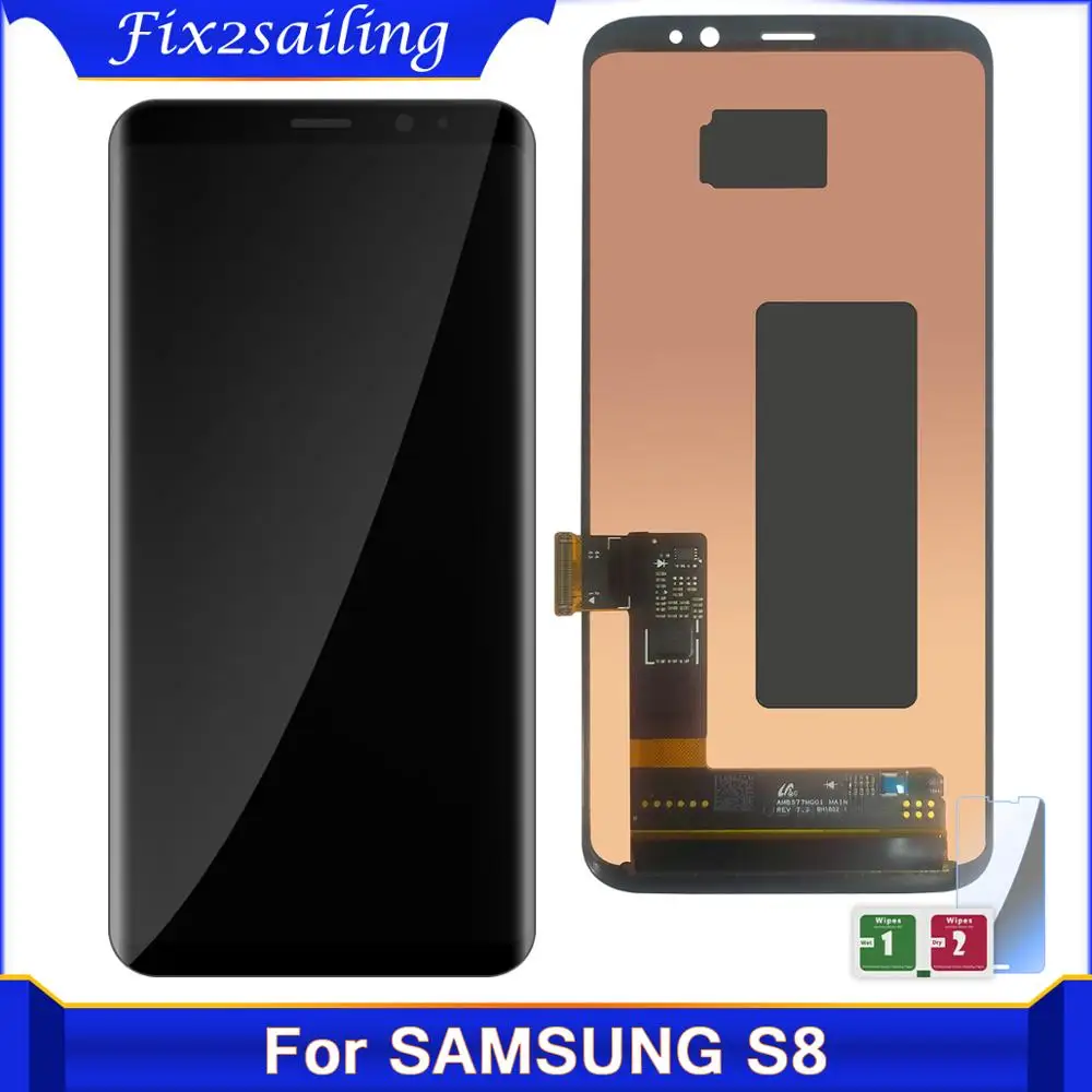 ЖК-дисплей SUPER AMOLED S8 с рамкой для SAMSUNG Galaxy G950 G950F G950FD G9500 G950U дисплей сенсорным