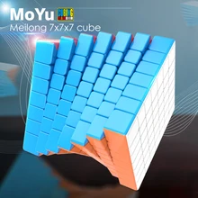 MoYu Cubing класс Meilong 7x7x7 магический скоростной Куб Профессиональный Stickerless головоломка часы-кольцо с крышкой игрушки для детей Cubo Magico