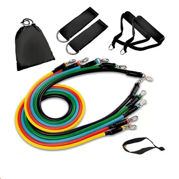 

Fitness Training Pull Rope 11-piece Suit Puller Male Chest Expander Home Suspension Belt Home Sports Equipment Workout Bands