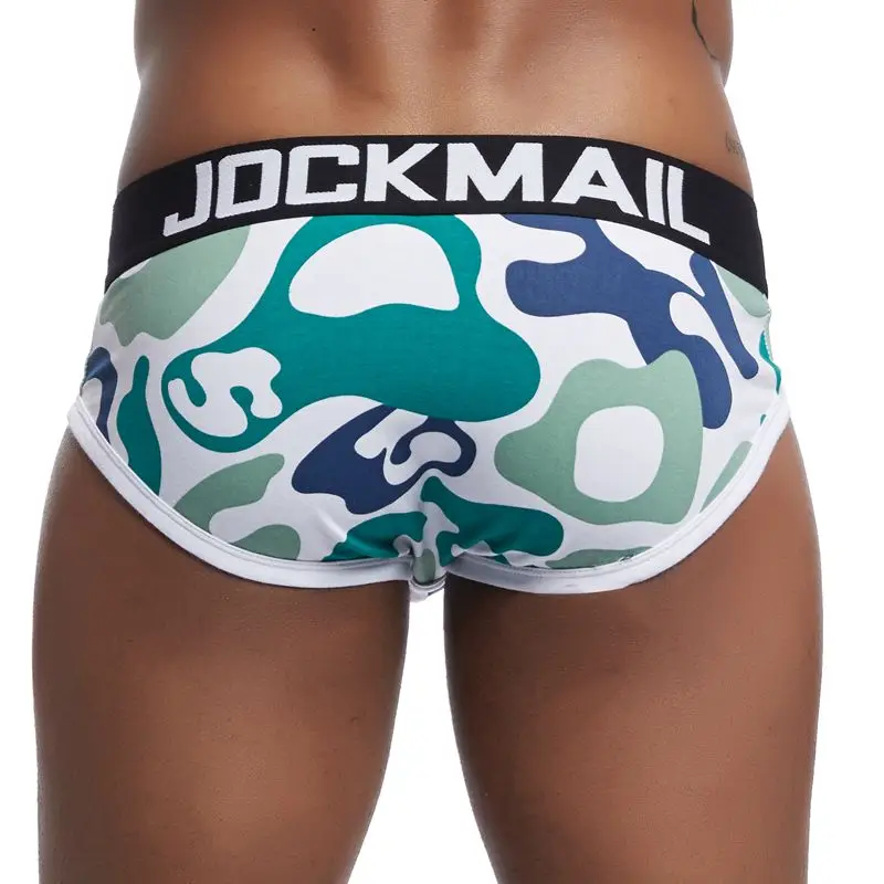 Мужские трусы бикини JOCKMAIL камуфляжные хлопковые слипы сексуальное нижнее белье