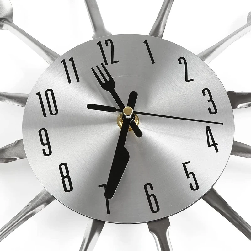 Large Kitchen Wall Clocks with Spoons and Forks Wall Clock Creativ Tableware Wall Clock wall clock