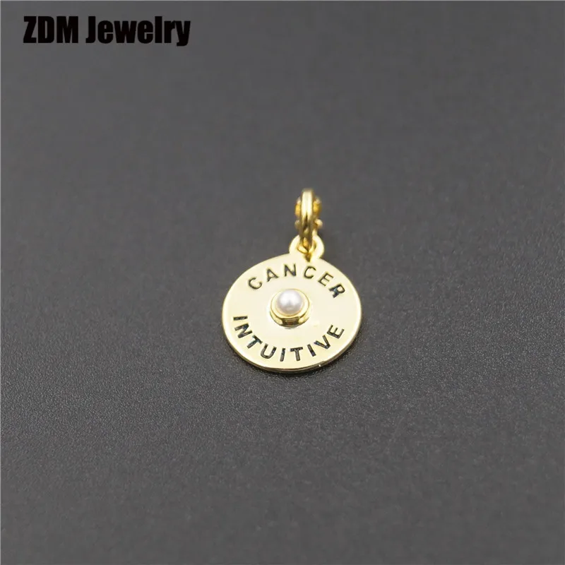 814984560 12mm Серебро Испания медведь 12 созвездий амулеты ювелирные изделия для женщин - Цвет камня: 814984560 12mm