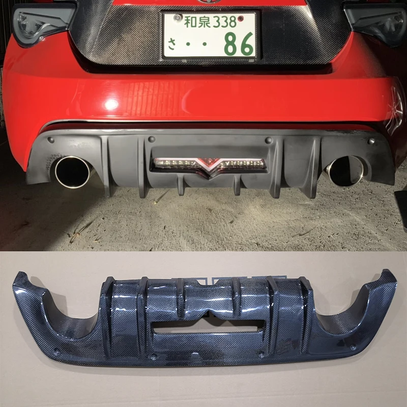 

Auto car rear splitters carbon fiber rear diffuser for Toyota GT86 Subaru BRZ 2013 2014 2015 bodykit bumper diffuser Splitters