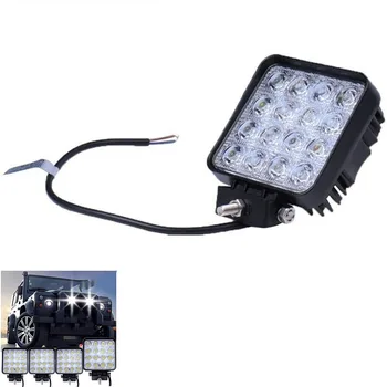 

16LED 12V 24V 4x4 Vehicle SUV Car Led Off-road light bar Spotlight Flood Work Light Car 48W 3520LM Off Road LED Light Bar